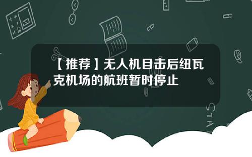 【推荐】无人机目击后纽瓦克机场的航班暂时停止