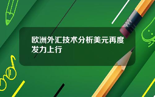 欧洲外汇技术分析美元再度发力上行