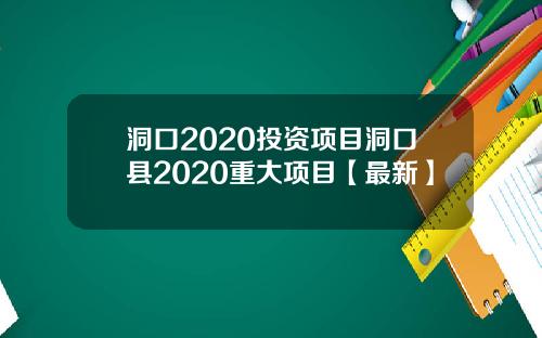 洞口2020投资项目洞口县2020重大项目【最新】