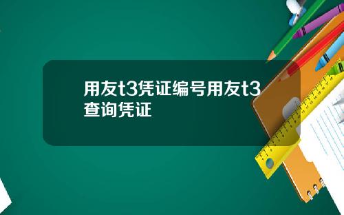 用友t3凭证编号用友t3查询凭证