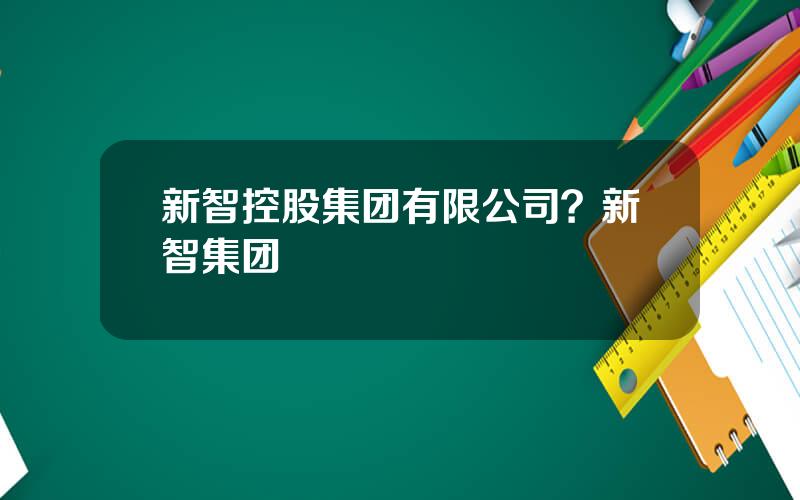 新智控股集团有限公司？新智集团