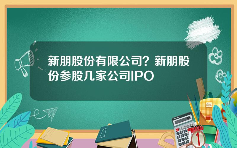 新朋股份有限公司？新朋股份参股几家公司IPO