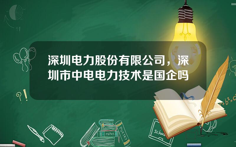 深圳电力股份有限公司，深圳市中电电力技术是国企吗