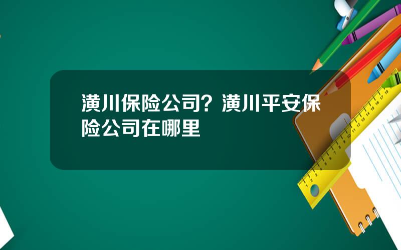 潢川保险公司？潢川平安保险公司在哪里