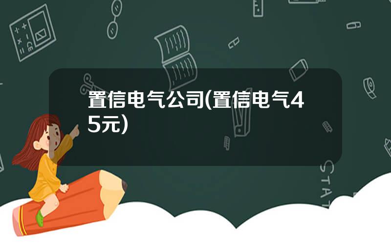 置信电气公司(置信电气45元)